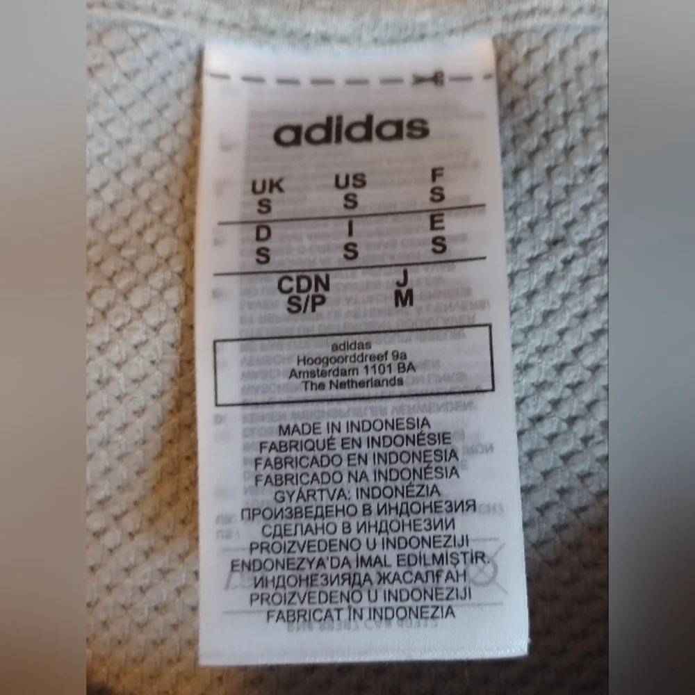 Adidas Crewneck Side Zip Sweatshirt Size Small